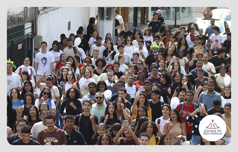 Juventude da Forania Praiana celebra o Dia Nacional da Juventude com fé, alegria e compromisso com a missão