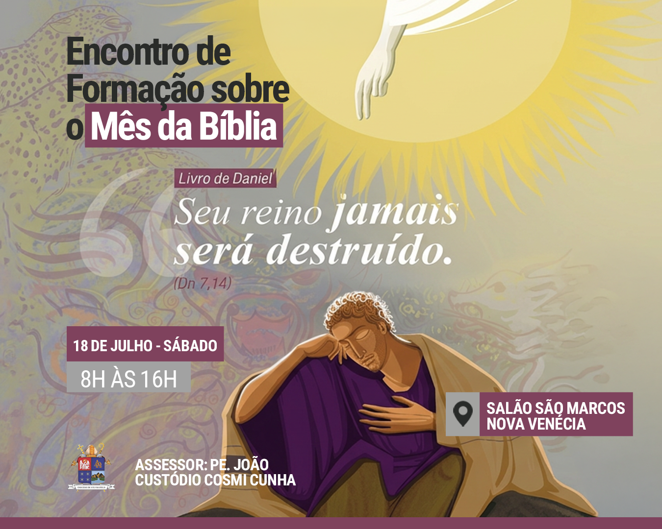 Mês da Bíblia será tema de encontro formativo no Salão São Marcos