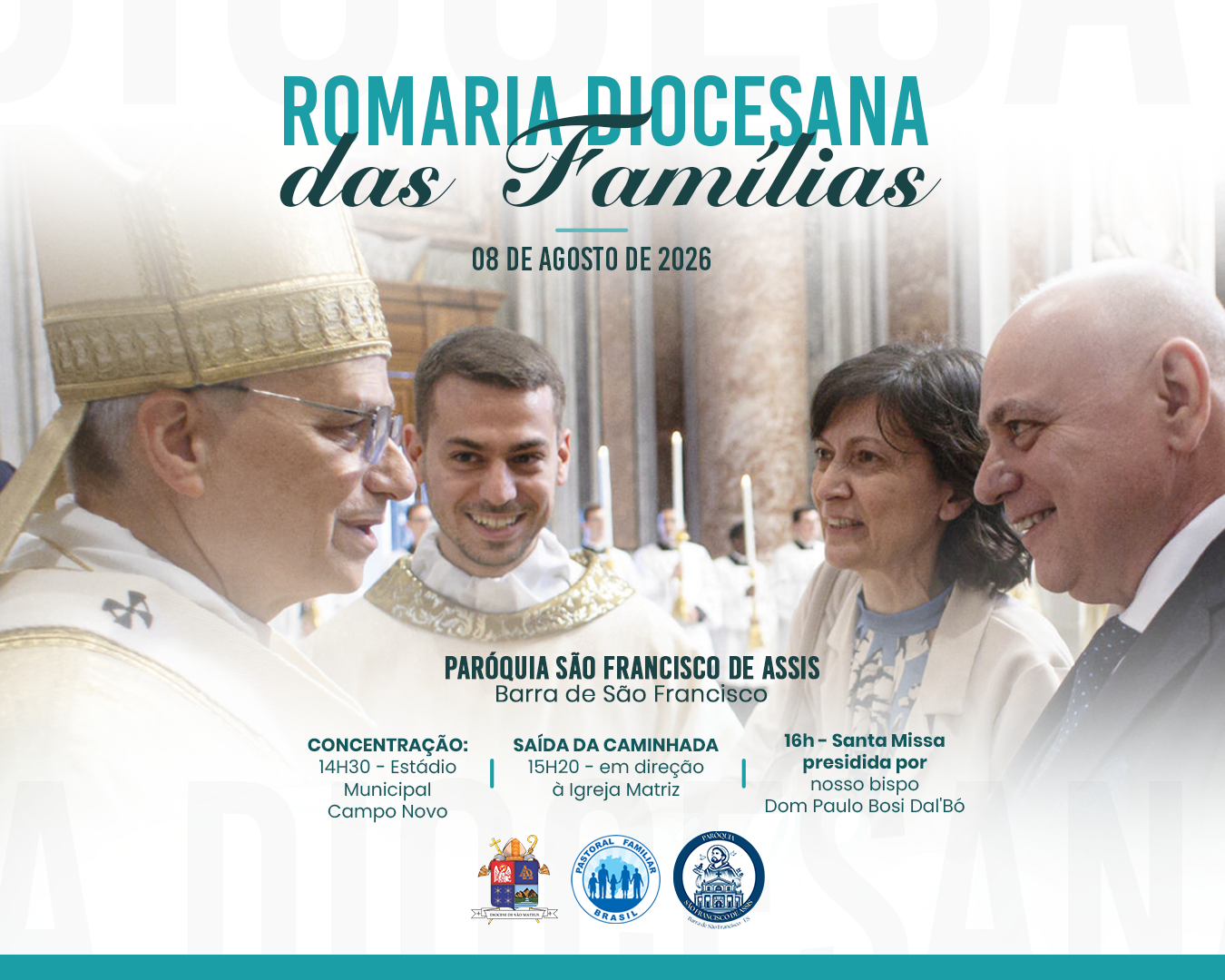 Diocese abre Semana Nacional da Família com Romaria Diocesana em Barra de São Francisco