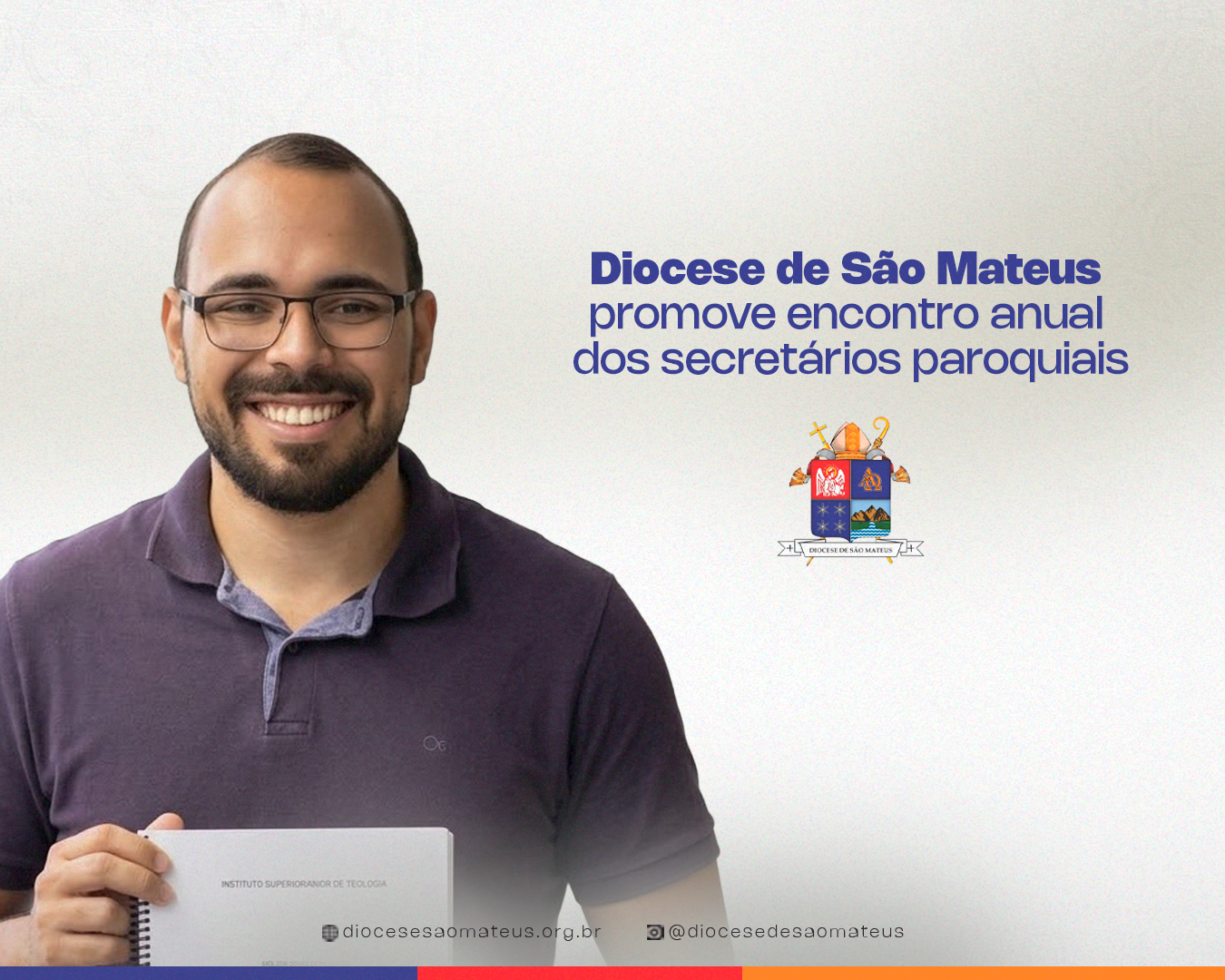 Seminarista da Diocese de São Mateus conclui monografia sobre o Papa Francisco e a crise da fraternidade